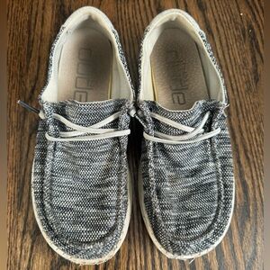 Hey Dude Gray Moccasin Slip-On Shoes